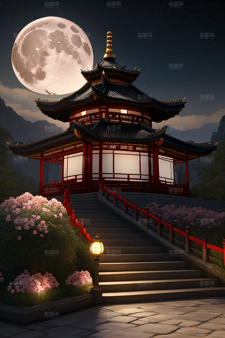 重现中国风神话玫瑰花海璀璨夺目