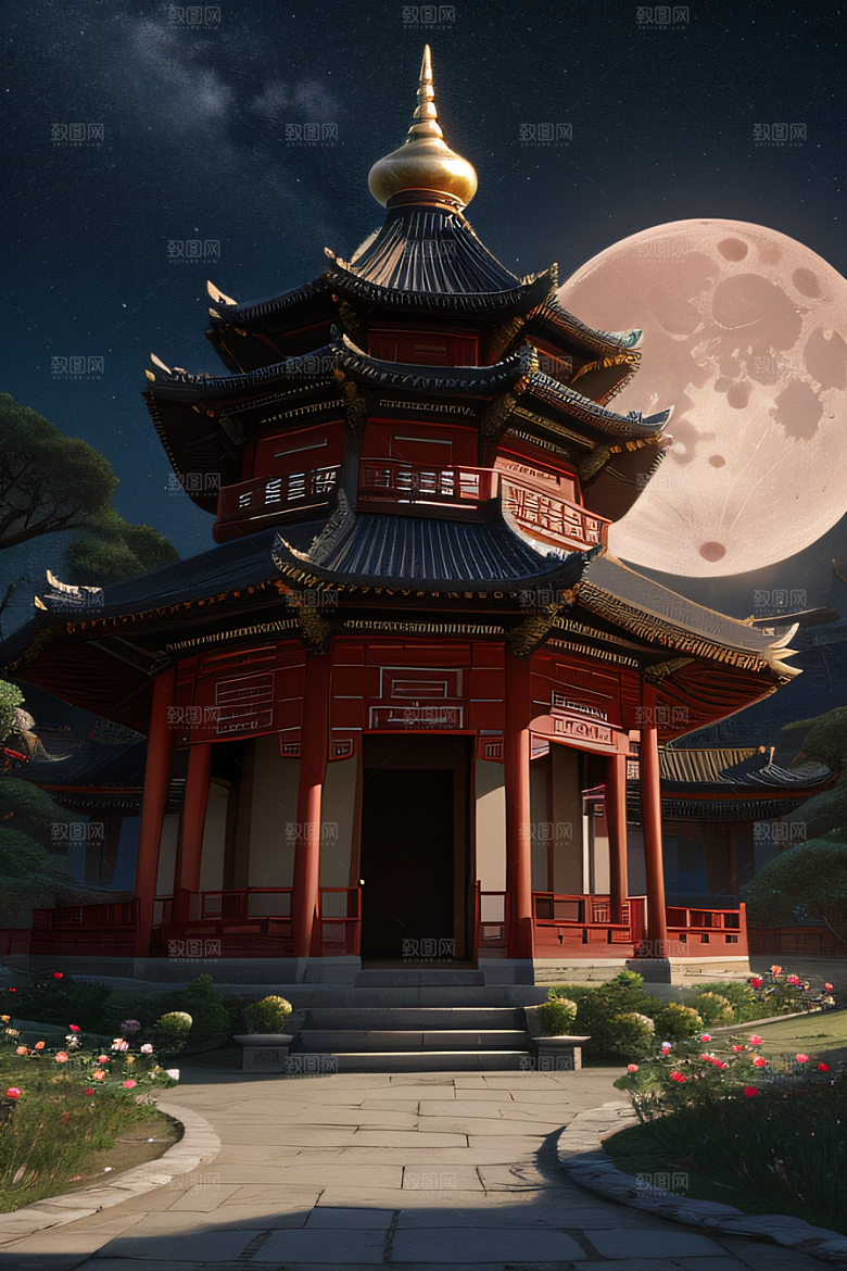 重现中国风神话玫瑰花海璀璨夺目