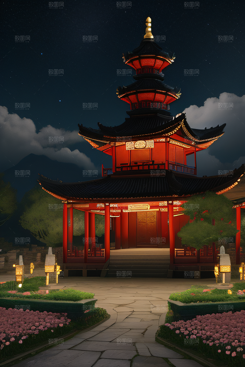 美轮美奂的古代宫殿融入中国传统