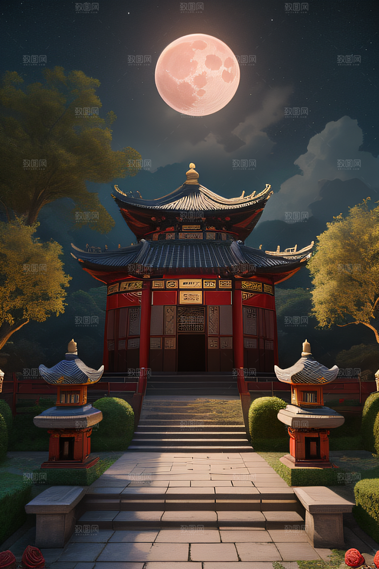 美轮美奂的古代宫殿融入中国传统