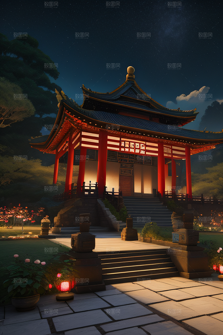 美轮美奂的古代宫殿融入中国传统