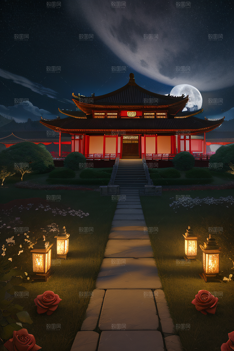 美轮美奂的古代宫殿融入中国传统