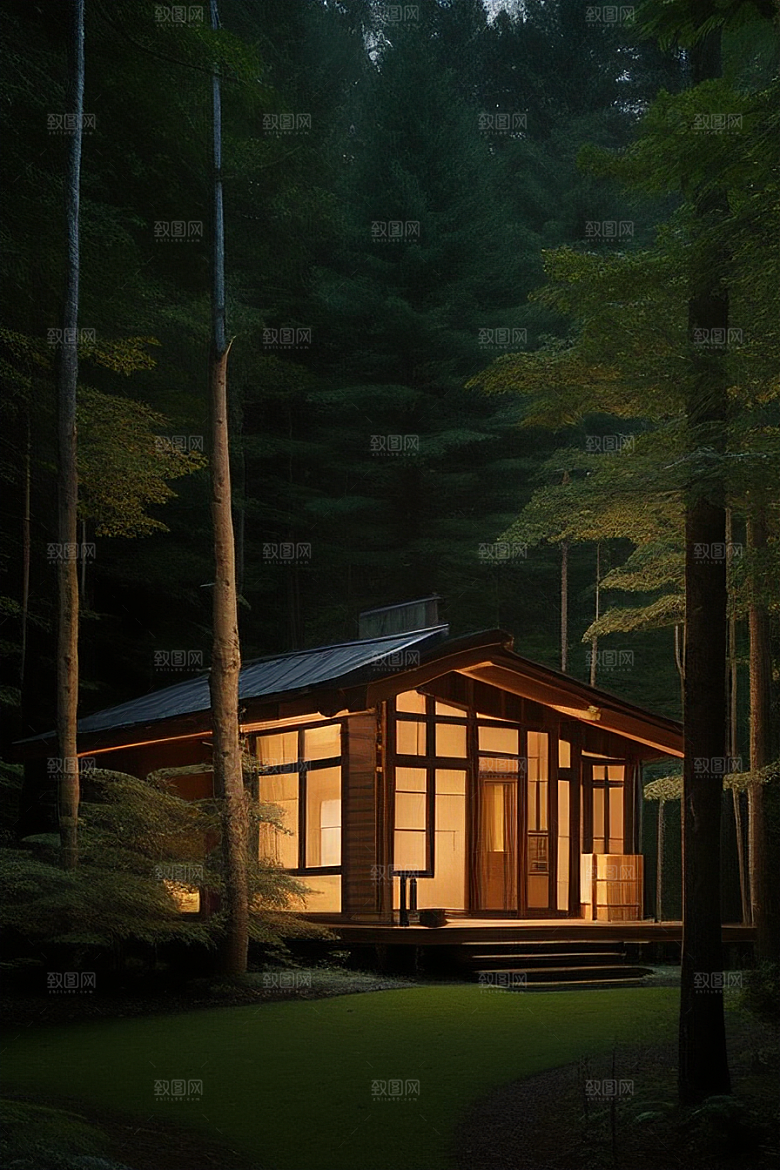 舒适的小木屋生活