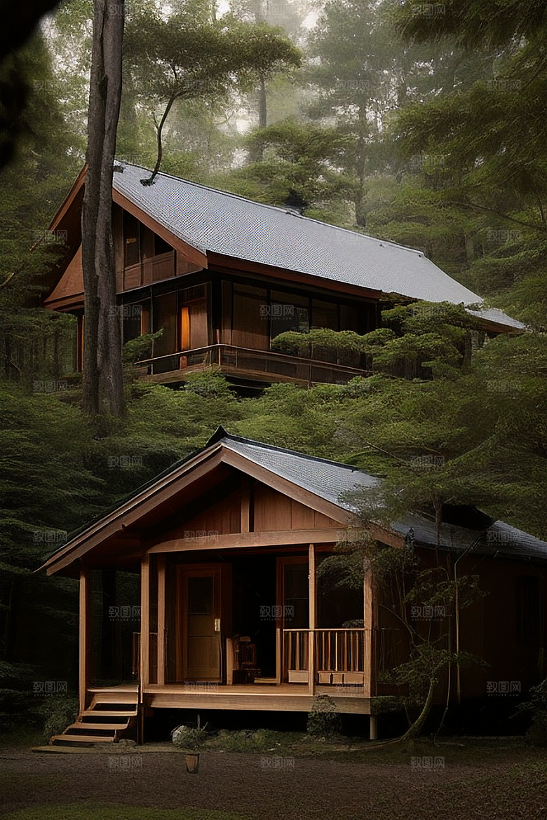 存在森林里的小木屋