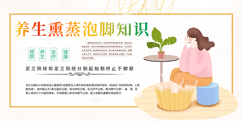 医疗养生知识科普宣传栏展板