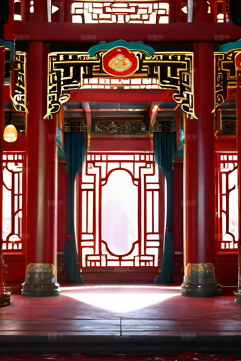 珠宝点缀的幻想红宫仿佛来自动漫