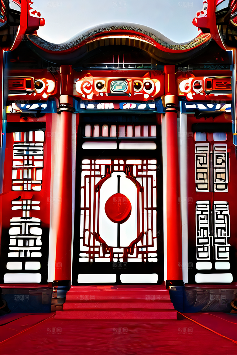 珠宝点缀的幻想红宫仿佛来自动漫