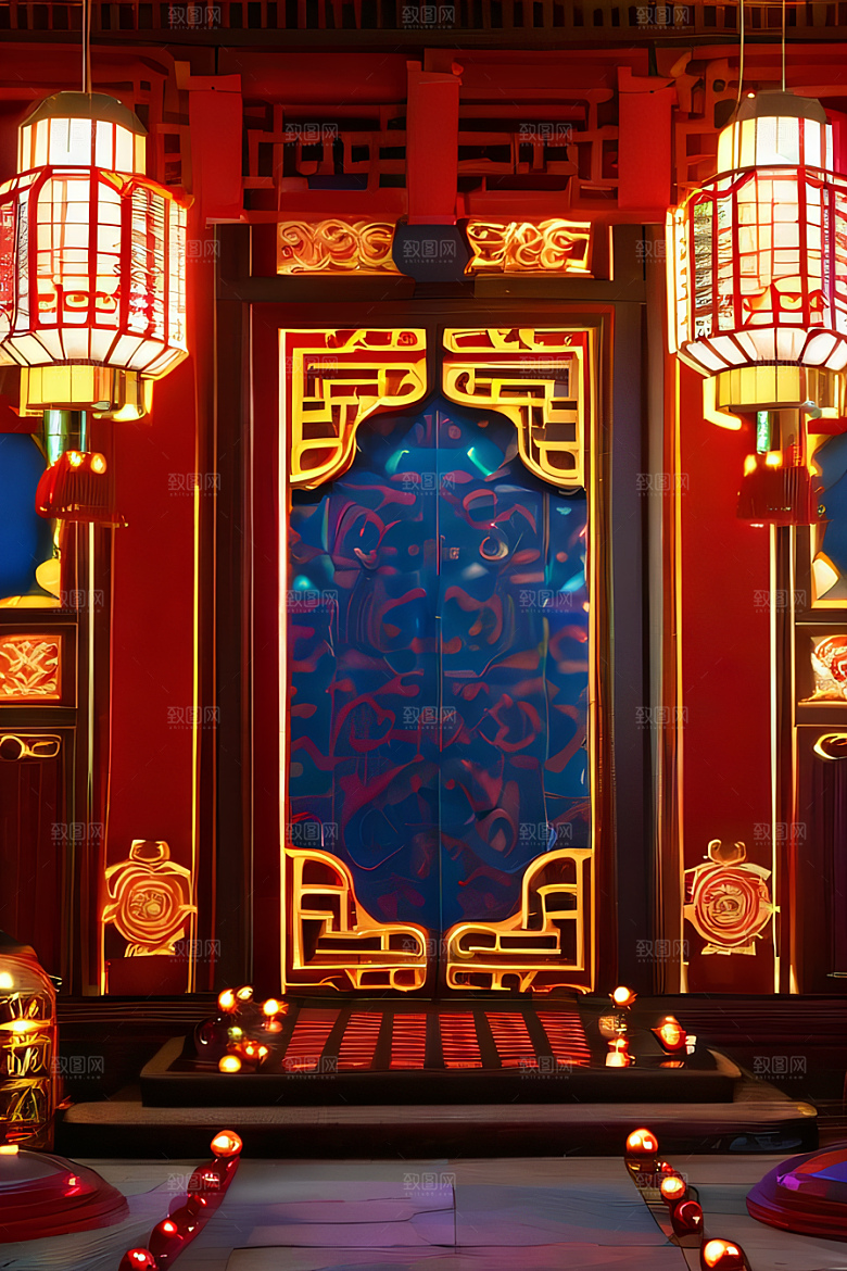 珠宝点缀的幻想红宫仿佛来自动漫