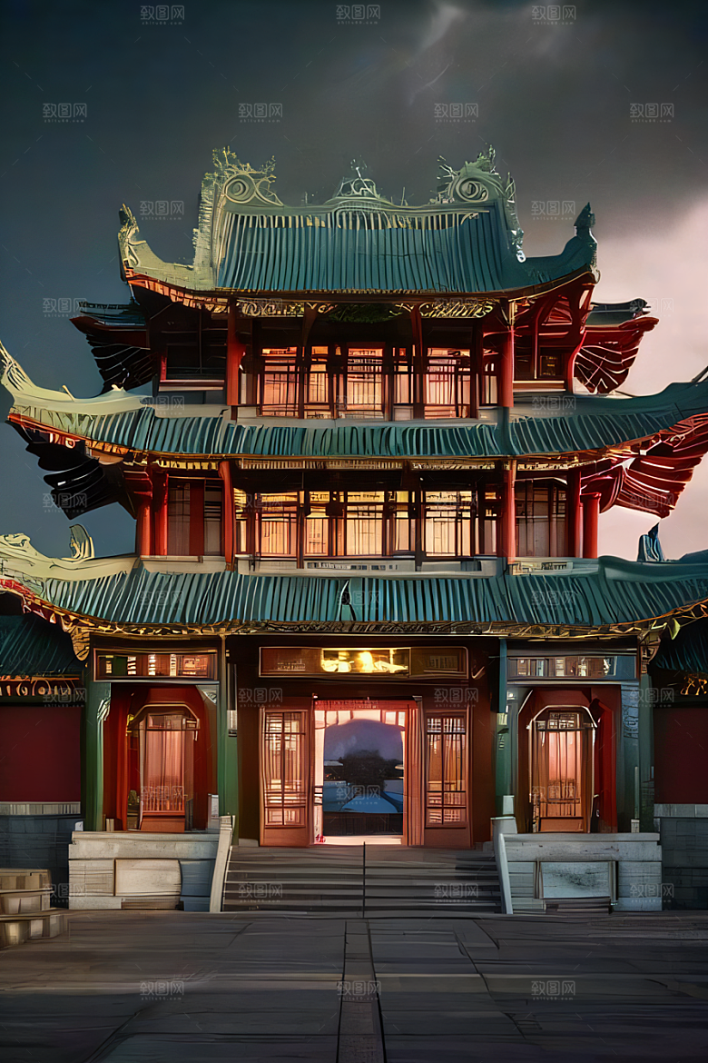 闪电下的艺术中国调色板的惊艳表现