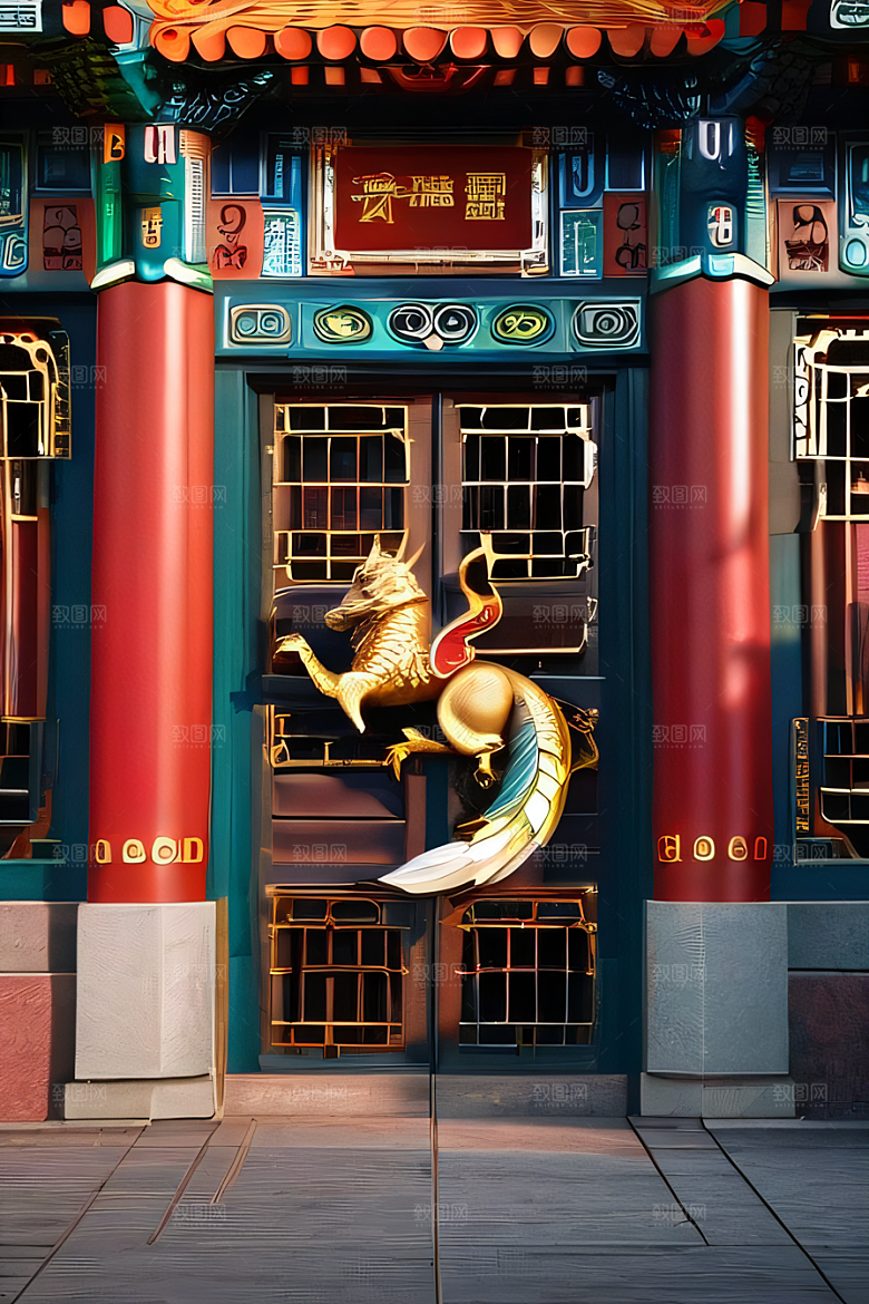 闪电下的艺术中国调色板的惊艳表现