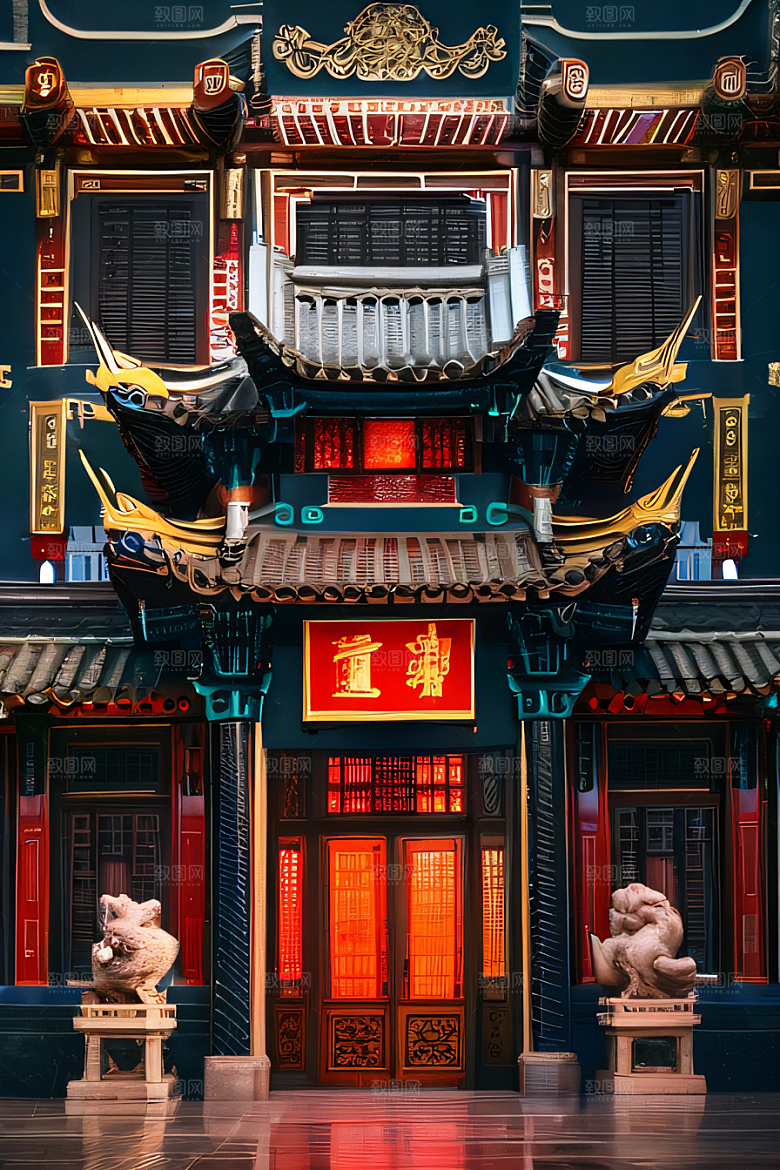 闪电下的艺术中国调色板的惊艳表现
