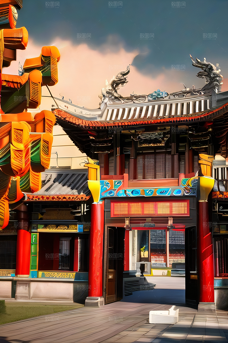 艺术之旅探索中国调色板的虚幻世界