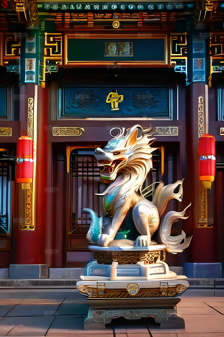 艺术的奇迹唐人街大厦中的惊艳展示