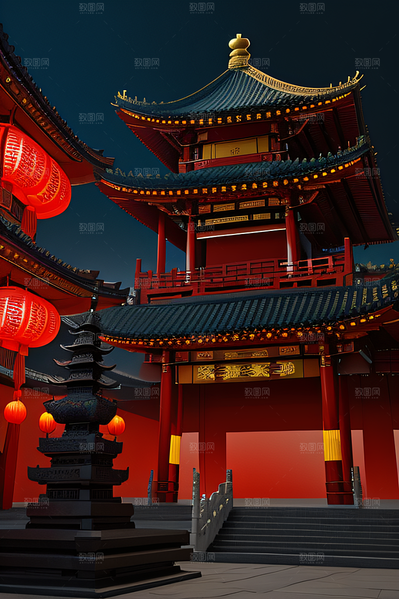 闪耀艺术中国调色板的绚丽光彩