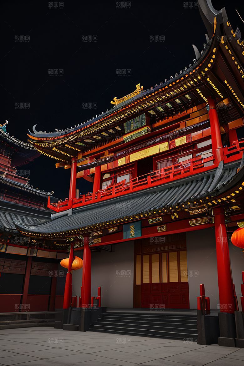 闪电下的艺术中国调色板的惊艳表现