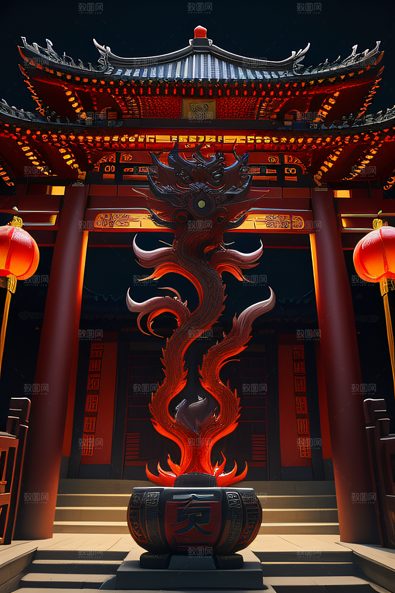 闪电下的艺术中国调色板的惊艳表现