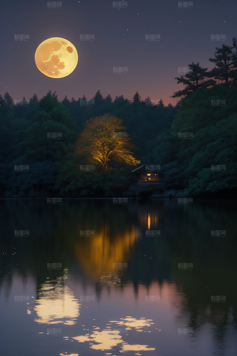 满月的神奇与魅力景观