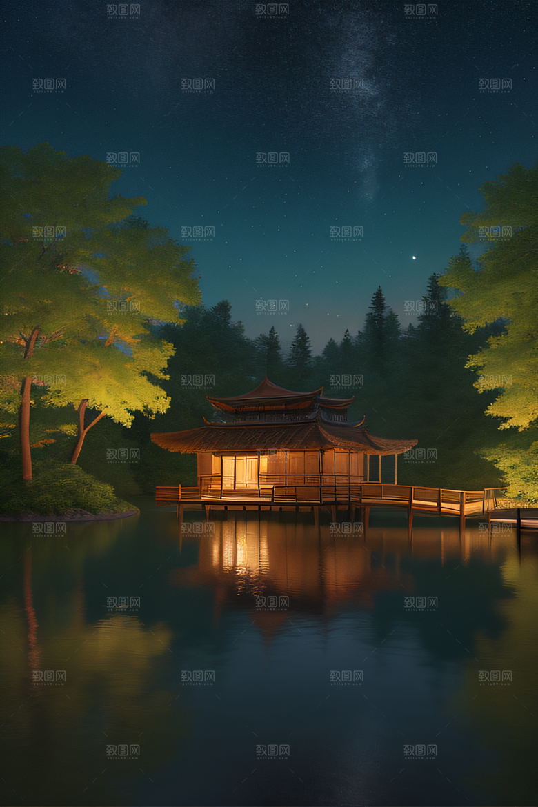 满月的神奇与魅力景观