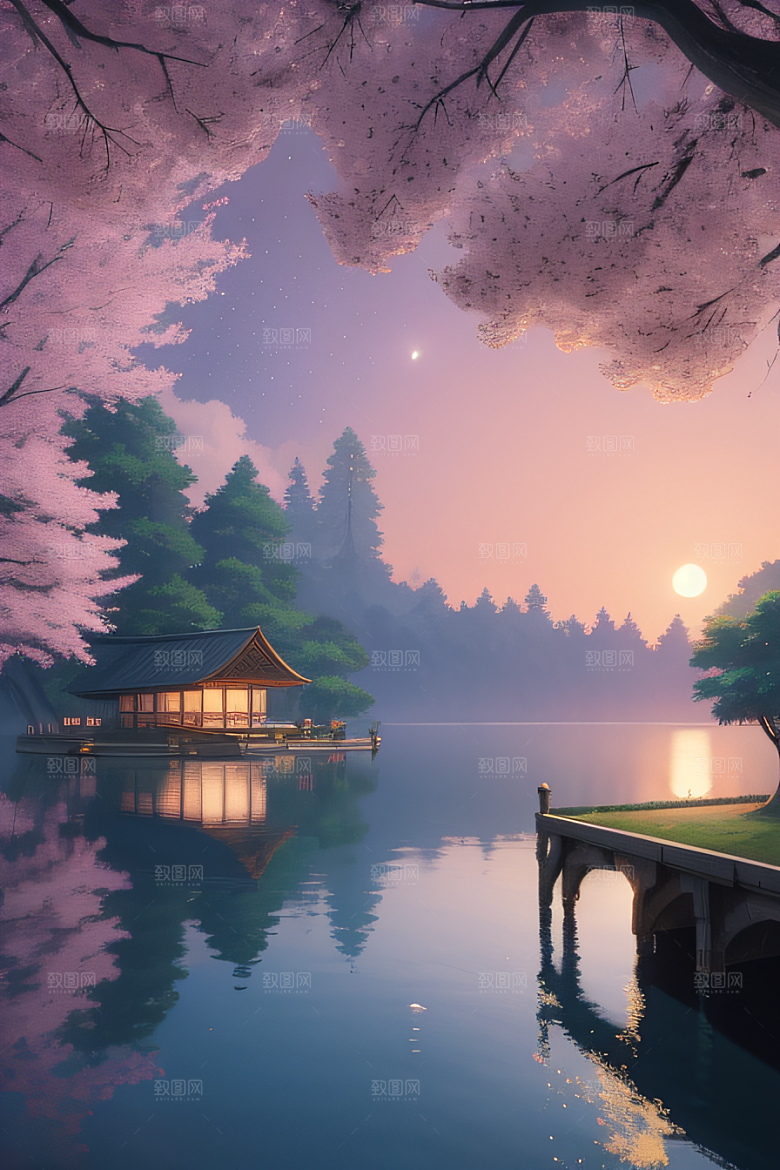 探索宫殿中的动画世界景观