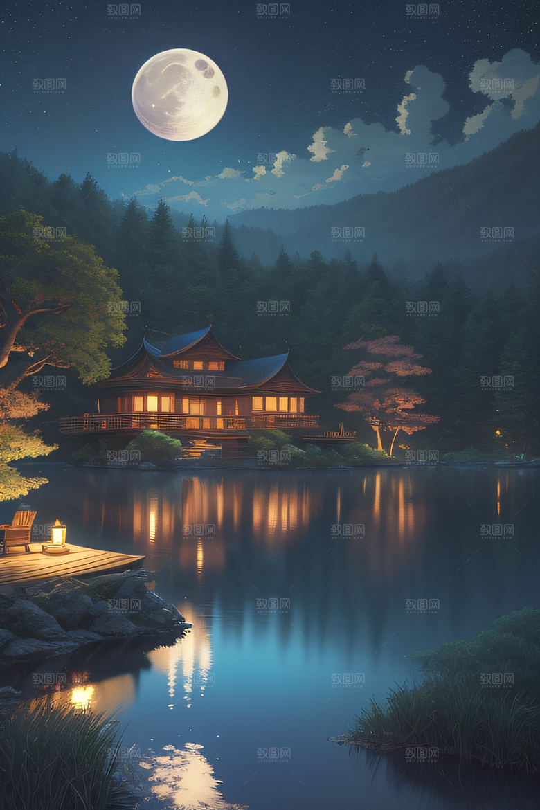 探索宫殿中的动画世界景观