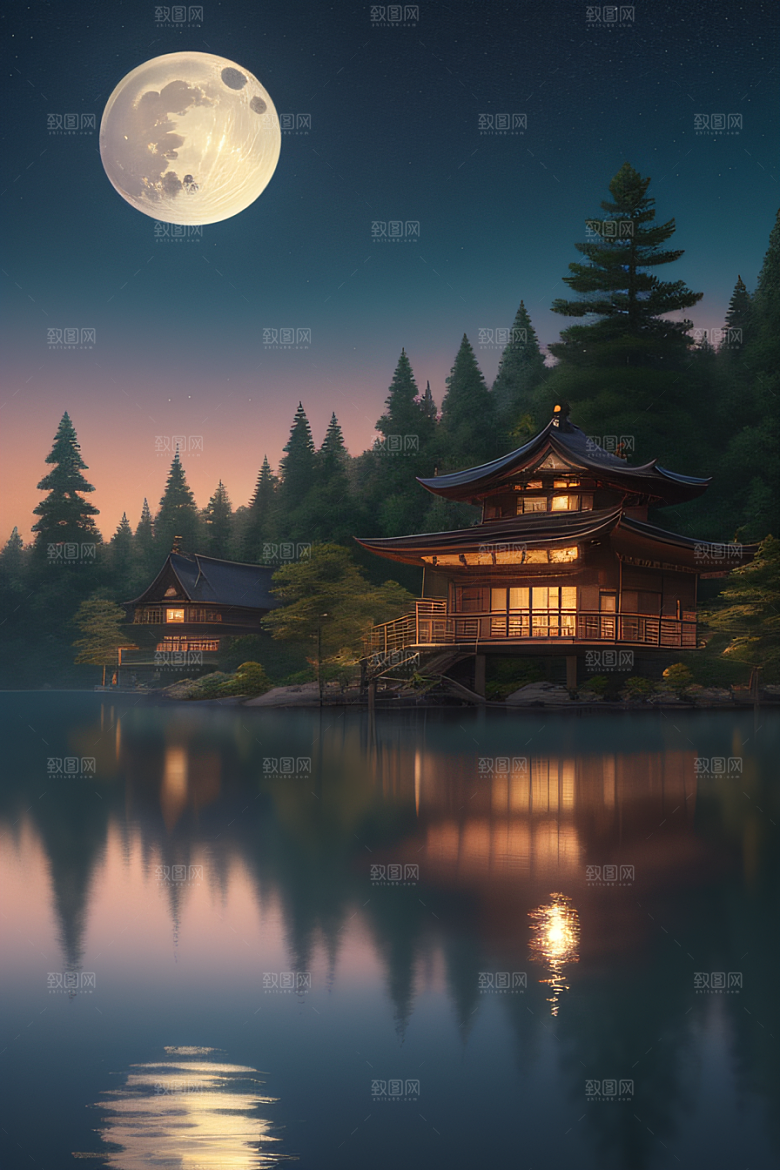 探索宫殿中的动画世界景观