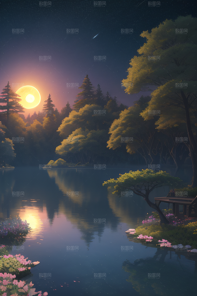 探索宫殿中的动画世界景观