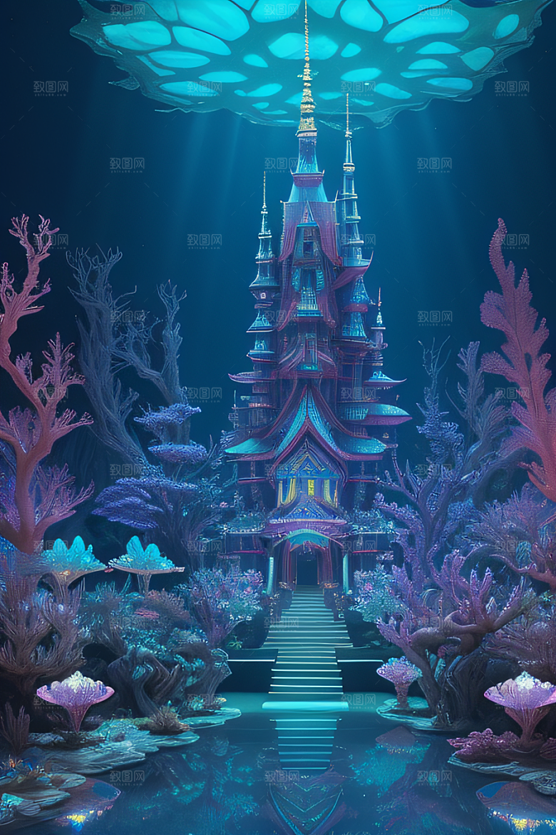 城堡与水晶鹿的幻境之旅