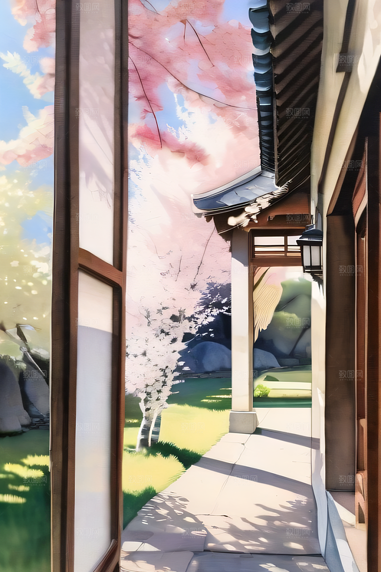 怀斯风格的水彩画