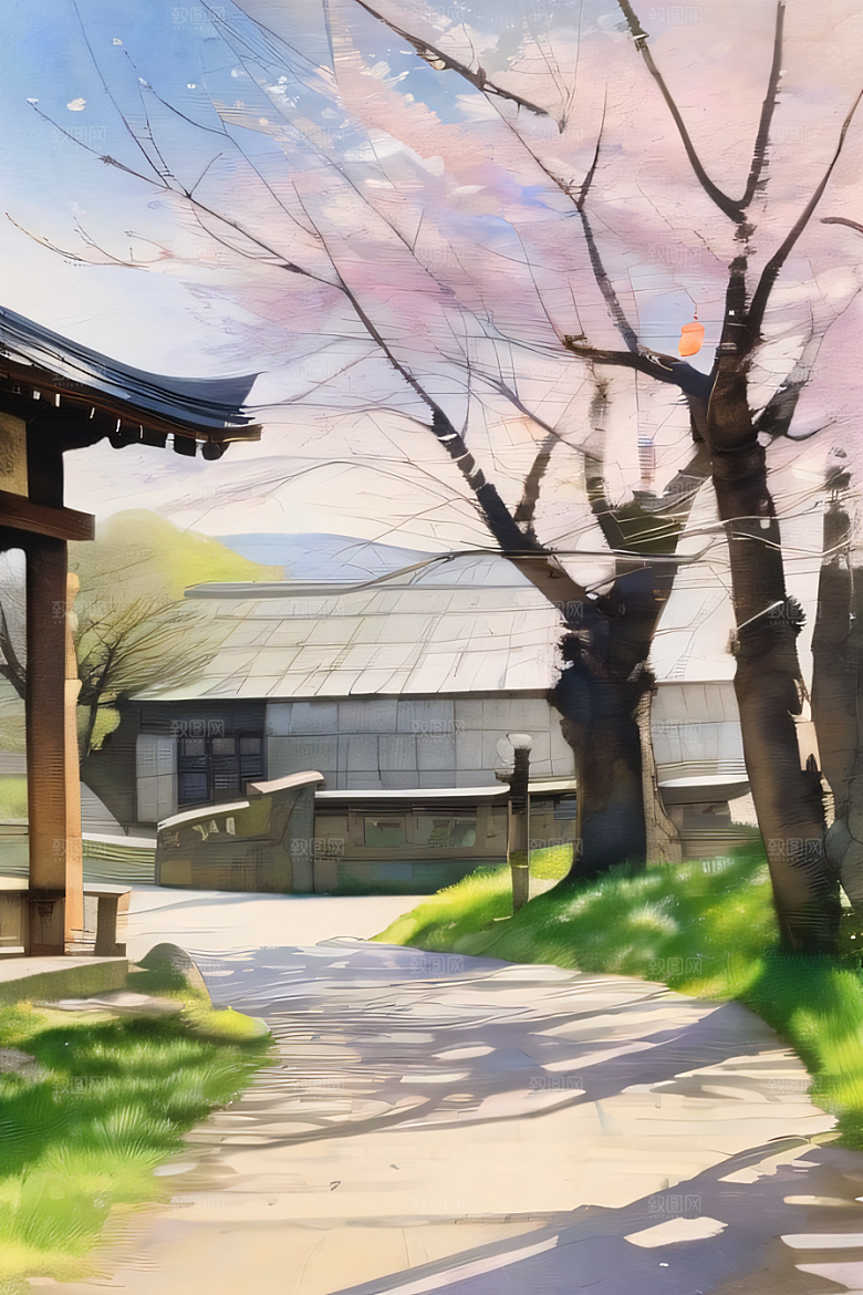 怀斯风格的水彩画