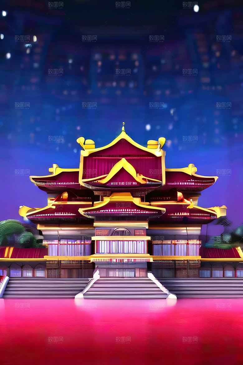 美丽的红宝石宫殿