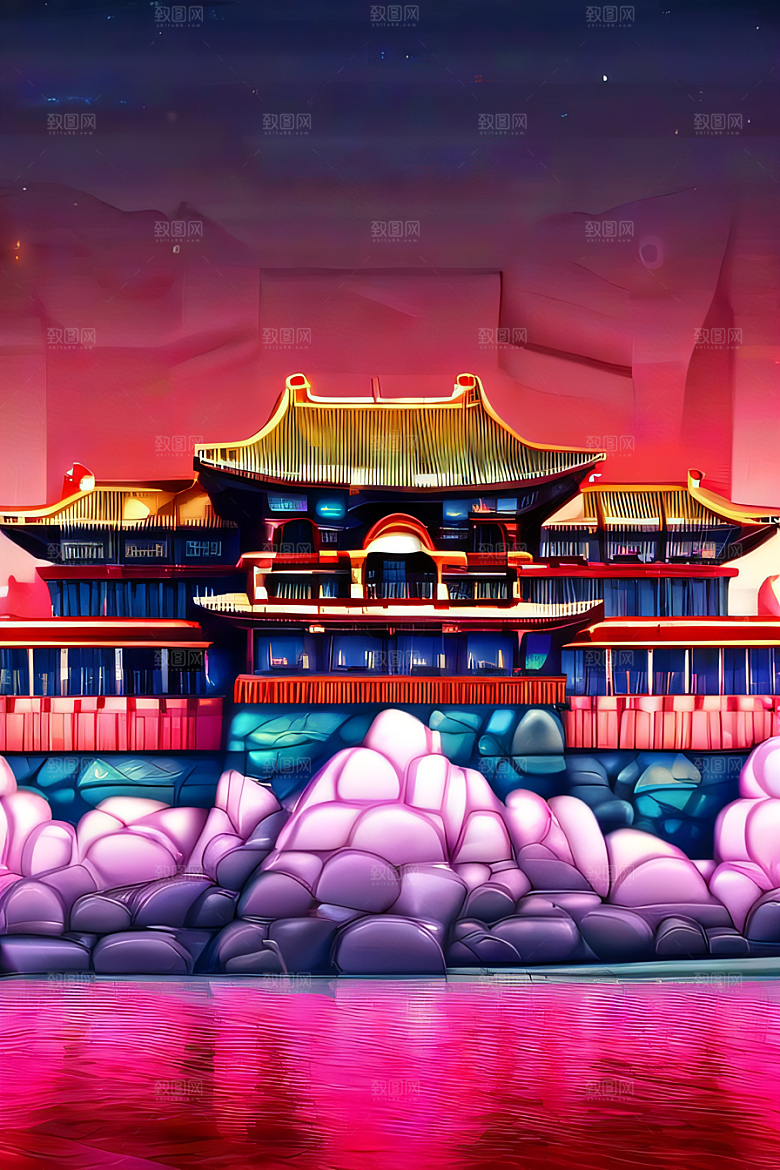 美丽的红宝石宫殿