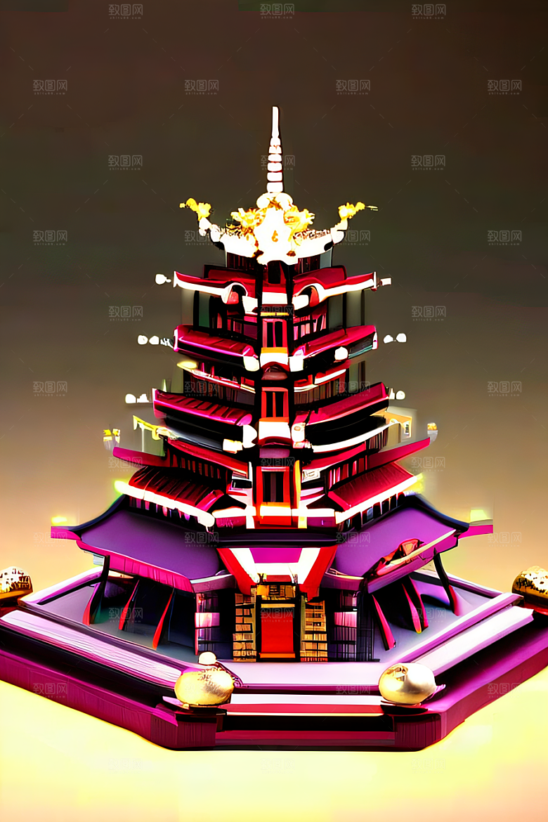 珍宝构筑的宫殿壮观宏伟