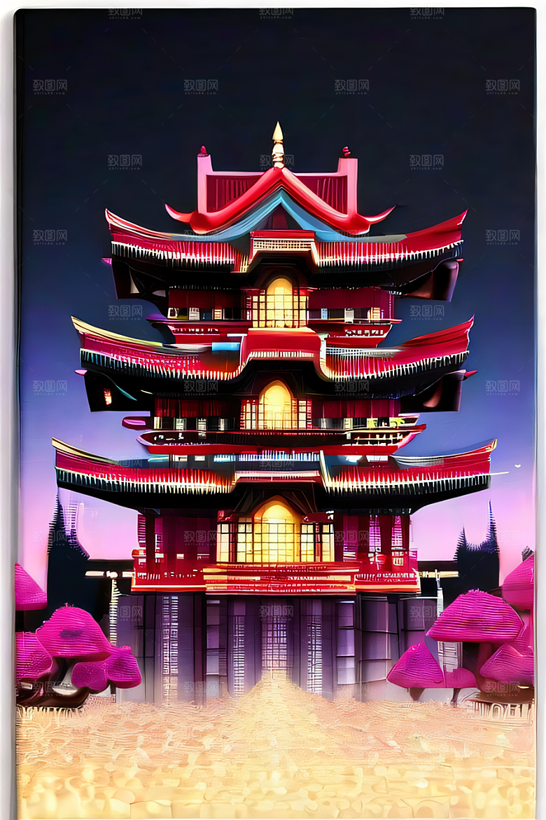 红宝石打造的华丽宫殿