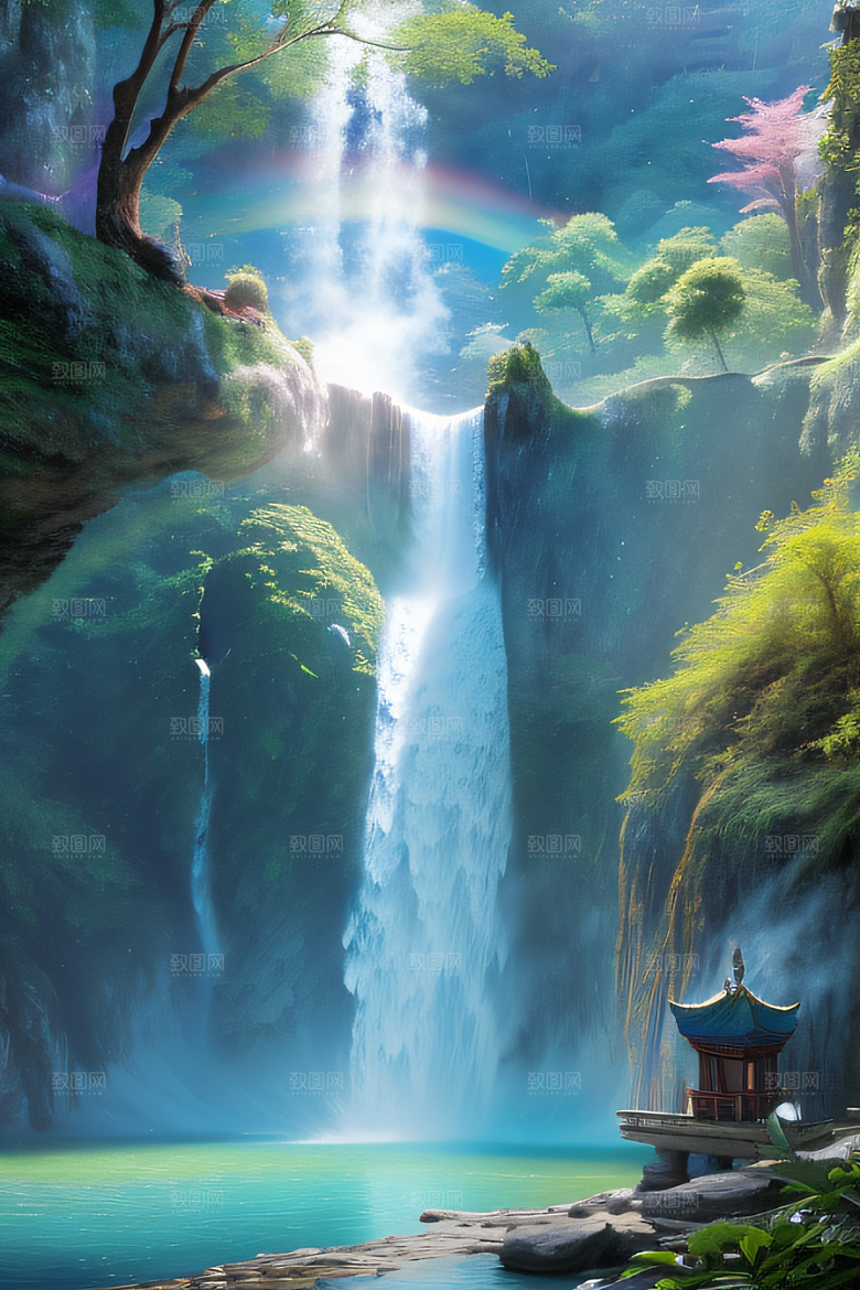 水晶般的云朵如梦如幻