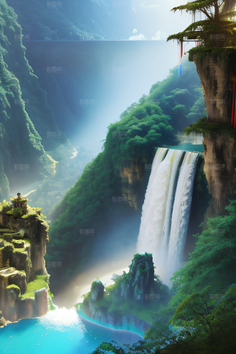 水晶般的云朵如梦如幻
