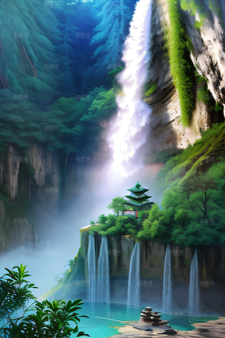 水晶般的云朵如梦如幻