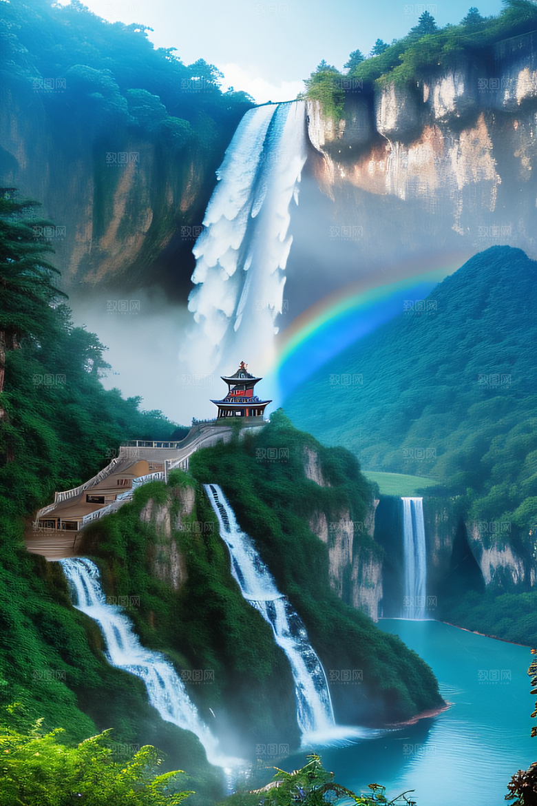 水晶般的云朵如梦如幻