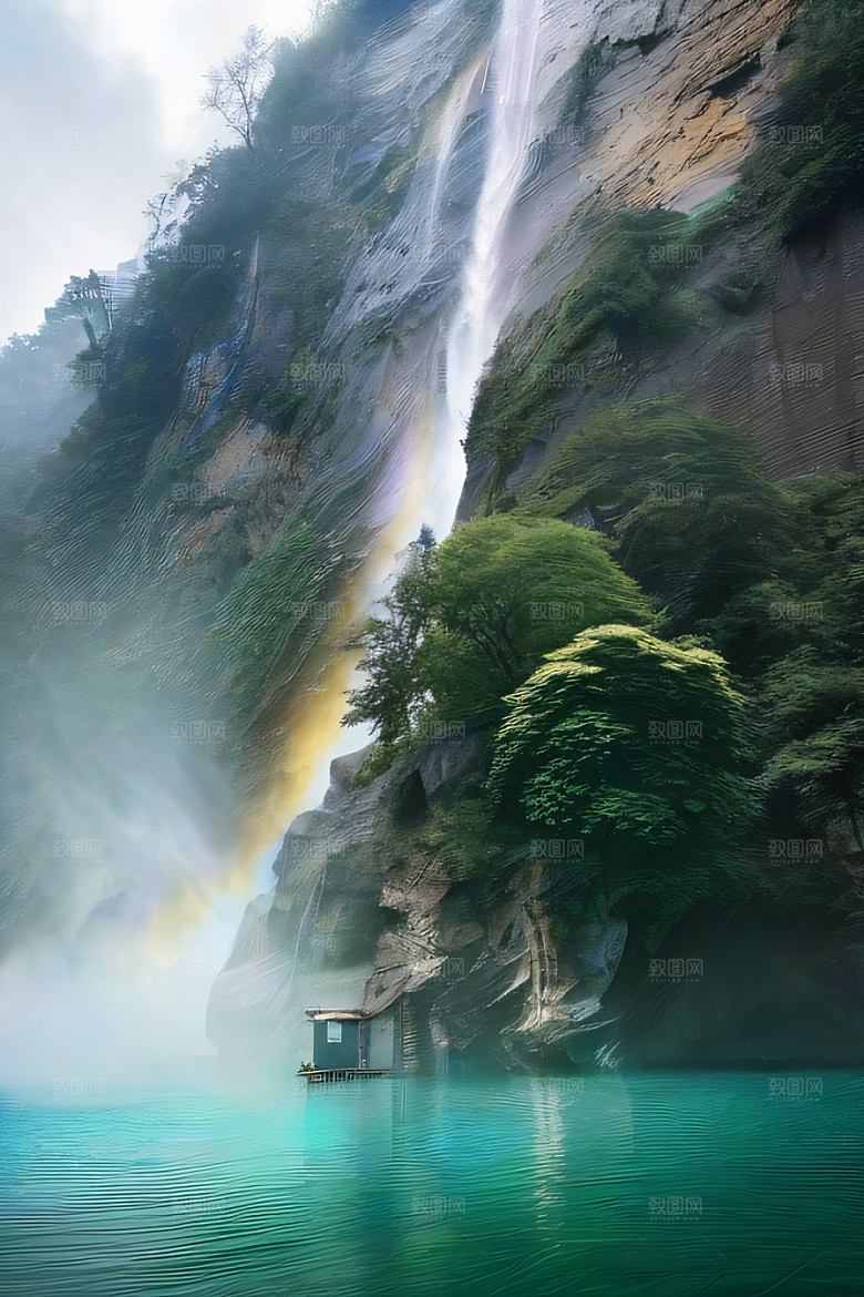 童话般的梦幻世界荧光迷人