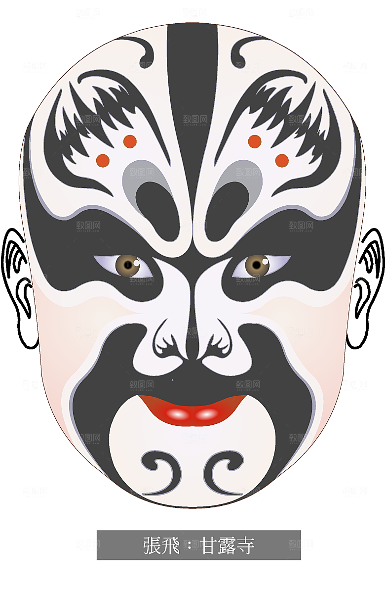 脸谱素材矢量元素png