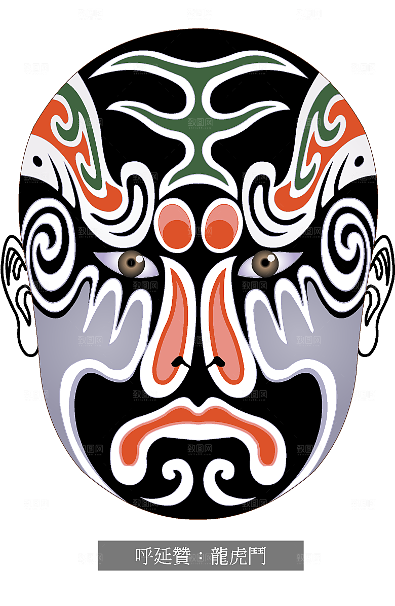 脸谱素材矢量元素png