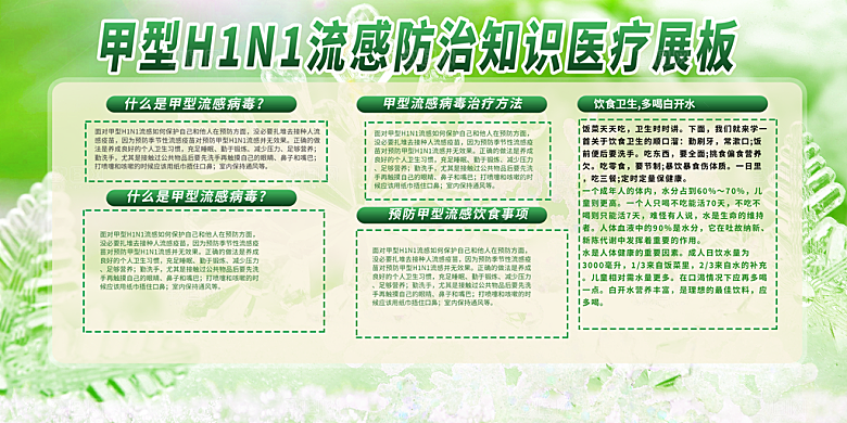 医疗养生知识科普宣传栏展板