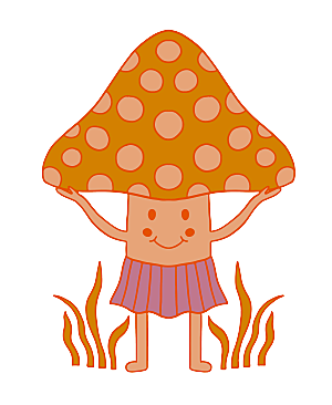 手绘卡通艺术图案免扣元素