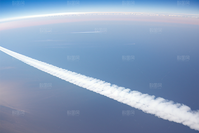 天空中留下的神秘划痕