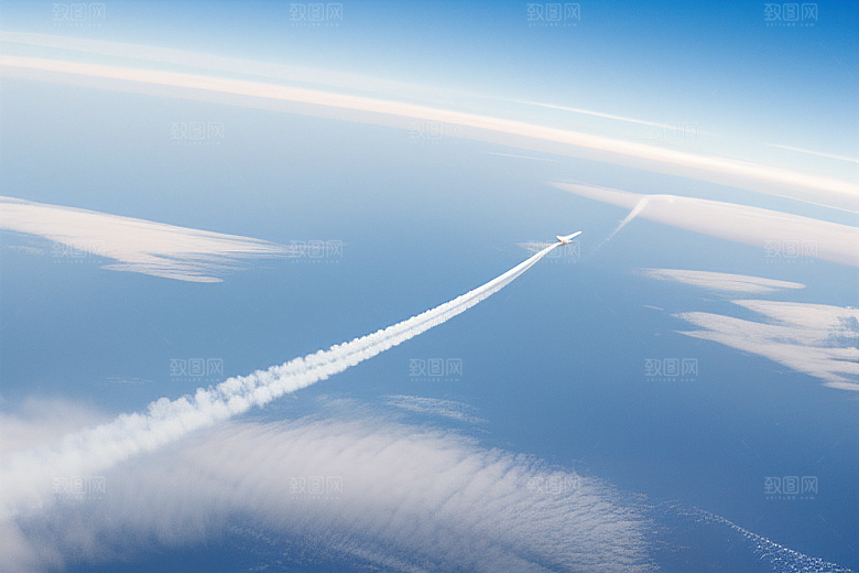 天空中留下的神秘划痕