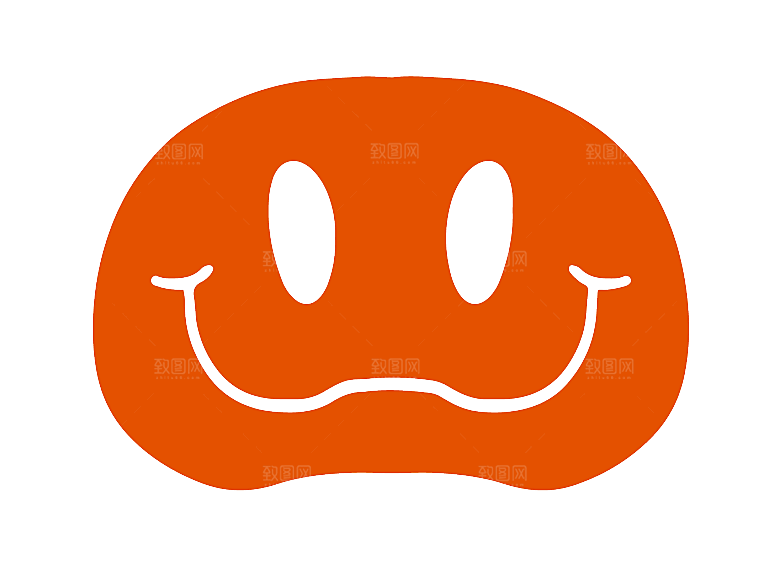 手绘卡通艺术图案免扣元素