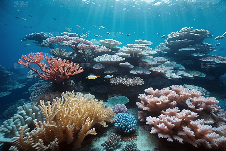 海底之宝珊瑚的绚烂光彩