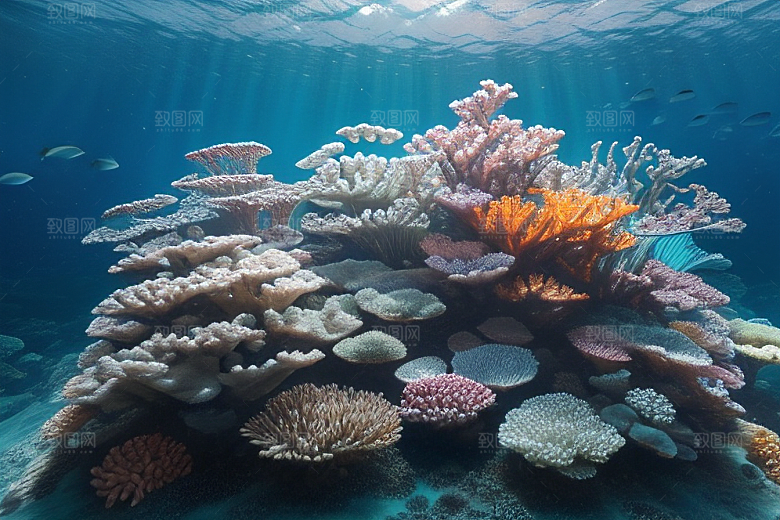 海底之宝珊瑚的绚烂光彩