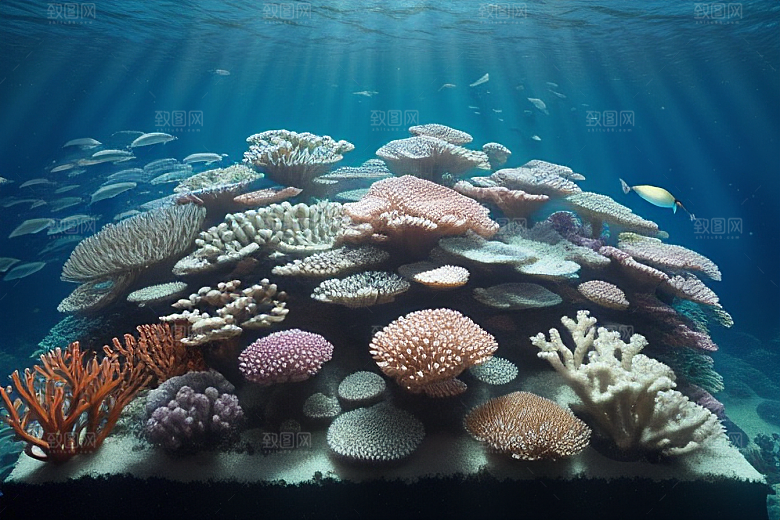海底之宝珊瑚的绚烂光彩