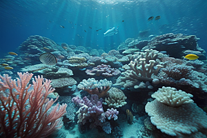海底之宝珊瑚的绚烂光彩