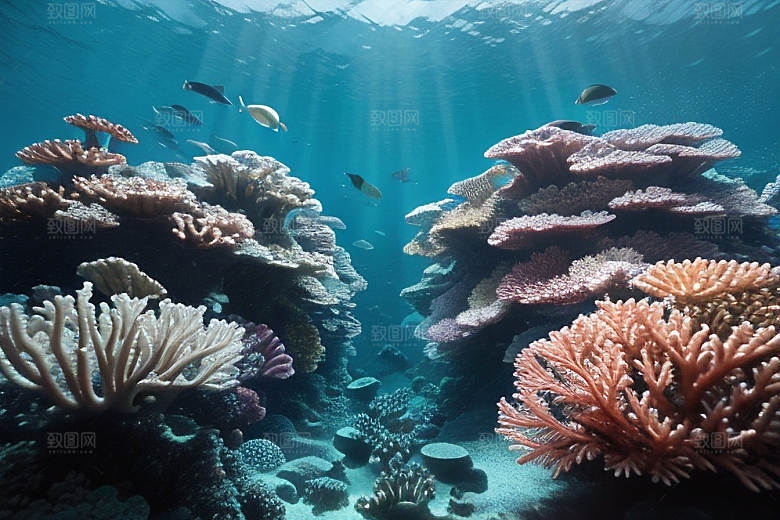 海底之宝珊瑚的绚烂光彩